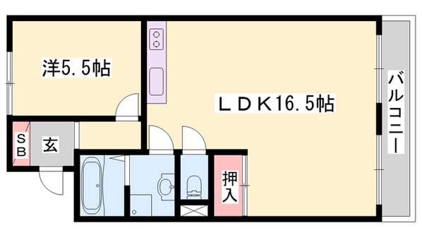 ハッピーコート駅南大路の物件間取画像